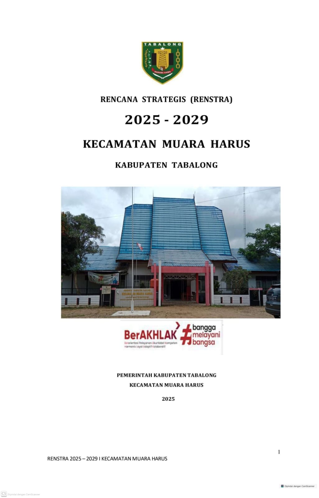 RENSTRA KECAMATAN MUARA HARUS 2025-2029